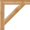 Ekena Millwork Traditional Block Rough Sawn Bracket, Western Red Cedar, 6"W x 42"D x 42"H BKT06X42X42TRA05RWR - alternate 2